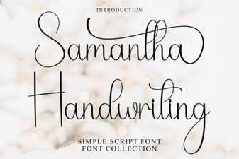 Samantha Font: a Beautiful Handwriting Script
