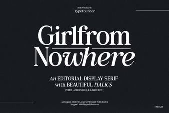 Girlfrom Nowhere Font Resources & Design Ideas