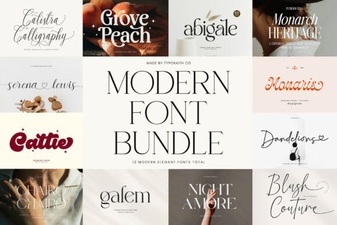 Modern Font Bundles for Creative Designs
